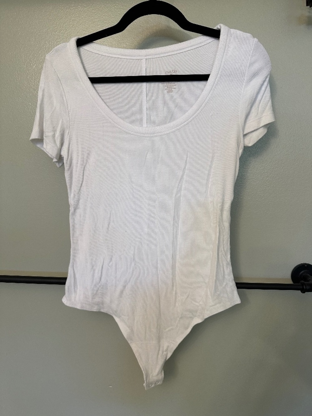 Nuuds white short sleeve bodysuit